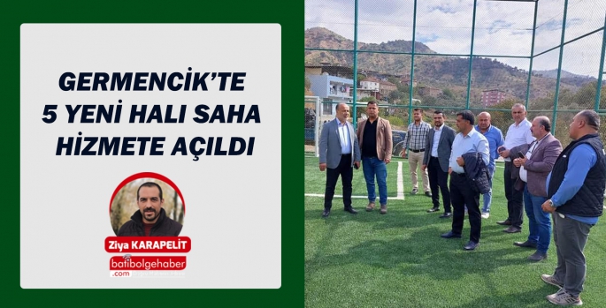 GERMENCİK’TE 5 YENİ HALI SAHA HİZMETE AÇILDI