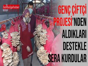 Genç Çiftçi Projesinden Aldığı Destekle İstiridye Mantar yetiştirmeye başladılar