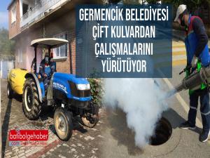 Germencik Belediyesi Temizlik İşleri 2 kulvardan çalışmalarını yürütüyor.