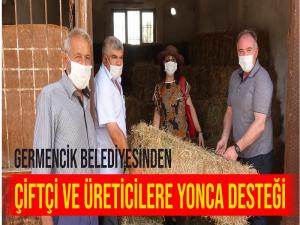 Germencik Belediyesinden Çiftçi ve Üreticilere Yonca Desteği