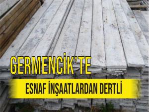 Germencik'te esnaf İnşaatlardan dertli