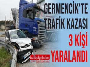 Germencik'te meydana gelen trafik kazasında can kaybı olmaması sevindirdi.