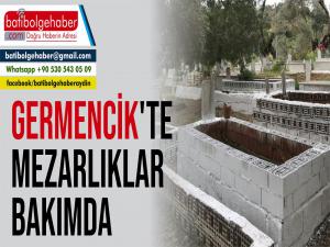 Germencik'te Mezarlıklar Bakımda