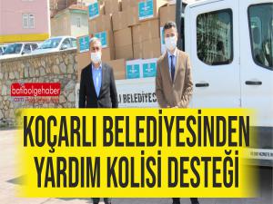 KOÇARLI BELEDİYESİNDEN YARDIM KOLİSİ DESTEĞİ