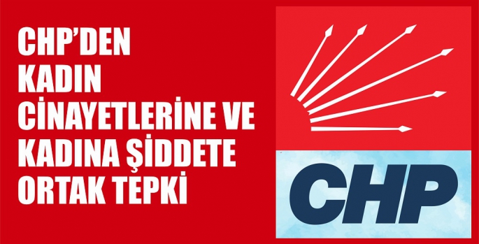 Kadın Cinayetlerine ve Kadına Şiddete CHP’den Ortak Tepki  