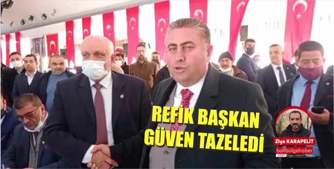 REFİK KARATAŞ TARİHİ FARK İLE GÜVEN TAZELEDİ