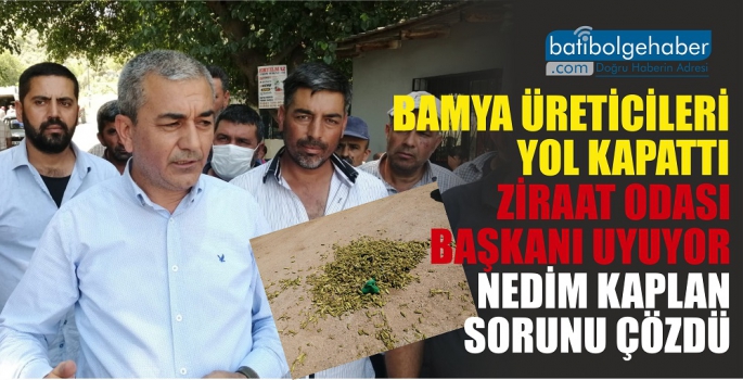 Ziraat Odası Başkanı Uyuyor, Nedim Kaplan Sorunu Çözdü